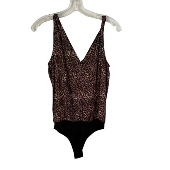 NWOT Paige Brown Nadynne Animal Print Sleeveless Bodysuit – Sz XS - Picture 6 of 7
